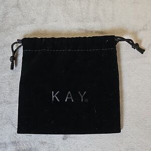Kay Jewelers - Velvet Pouch Jewelry Holder Bag - Empty